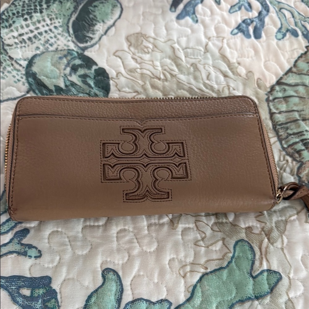 Tory Burch Tan Leather Wallet